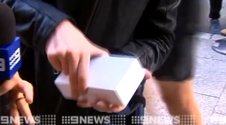 The first dropped iPhone