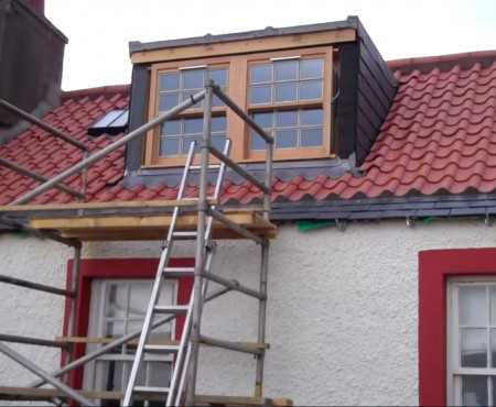New dormer window Castaway Cottage Fife