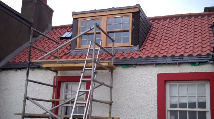 New dormer window Castaway Cottage Fife