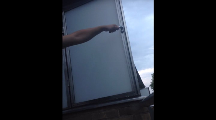 Hitze – Berlin – Balkonfenster