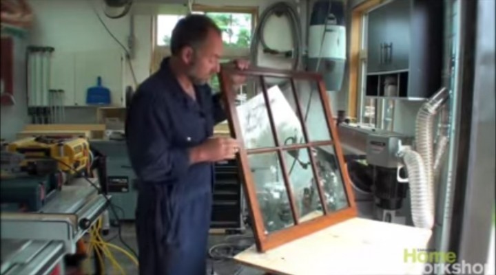 Refinish wooden window sashes